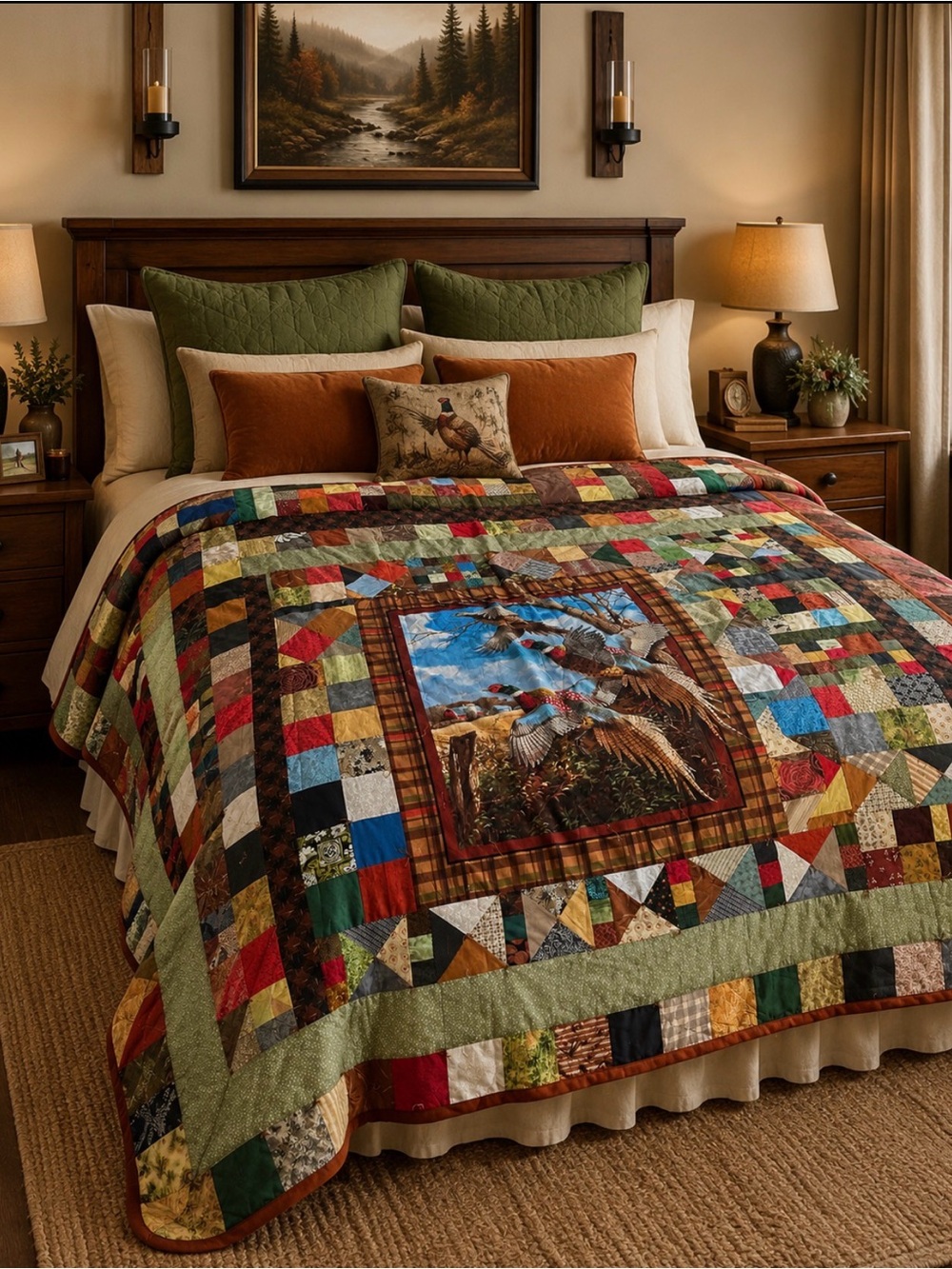 94”x72” approx handmade gorgeous quilt